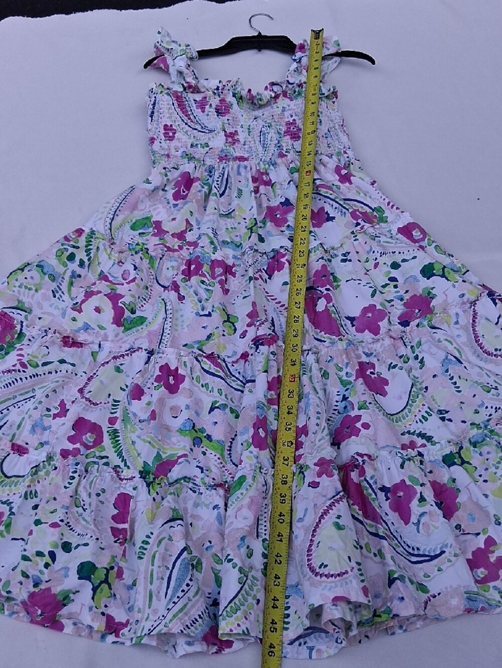 crown & ivy Pink and Green Floral Tiered Maxi Sundress - Picture 13 of 16